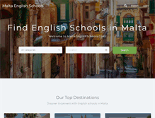 Tablet Screenshot of maltaenglishschools.com